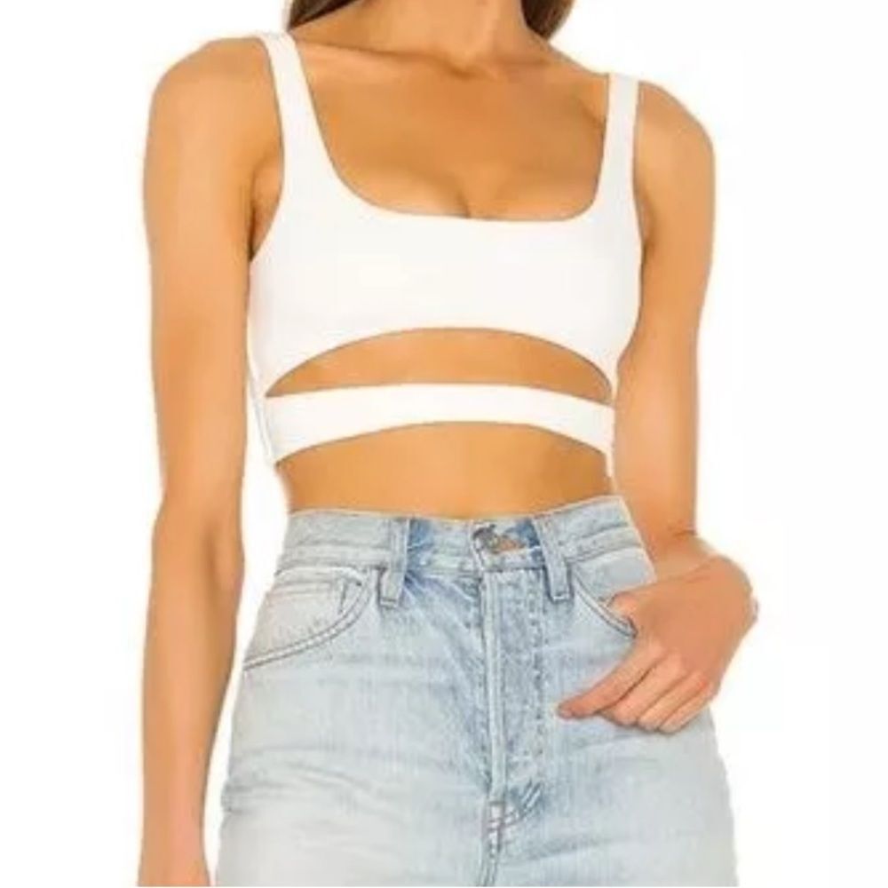 h:ours x Revolve Montee Cut Out Sleeveless Tank Crop Top Medium
